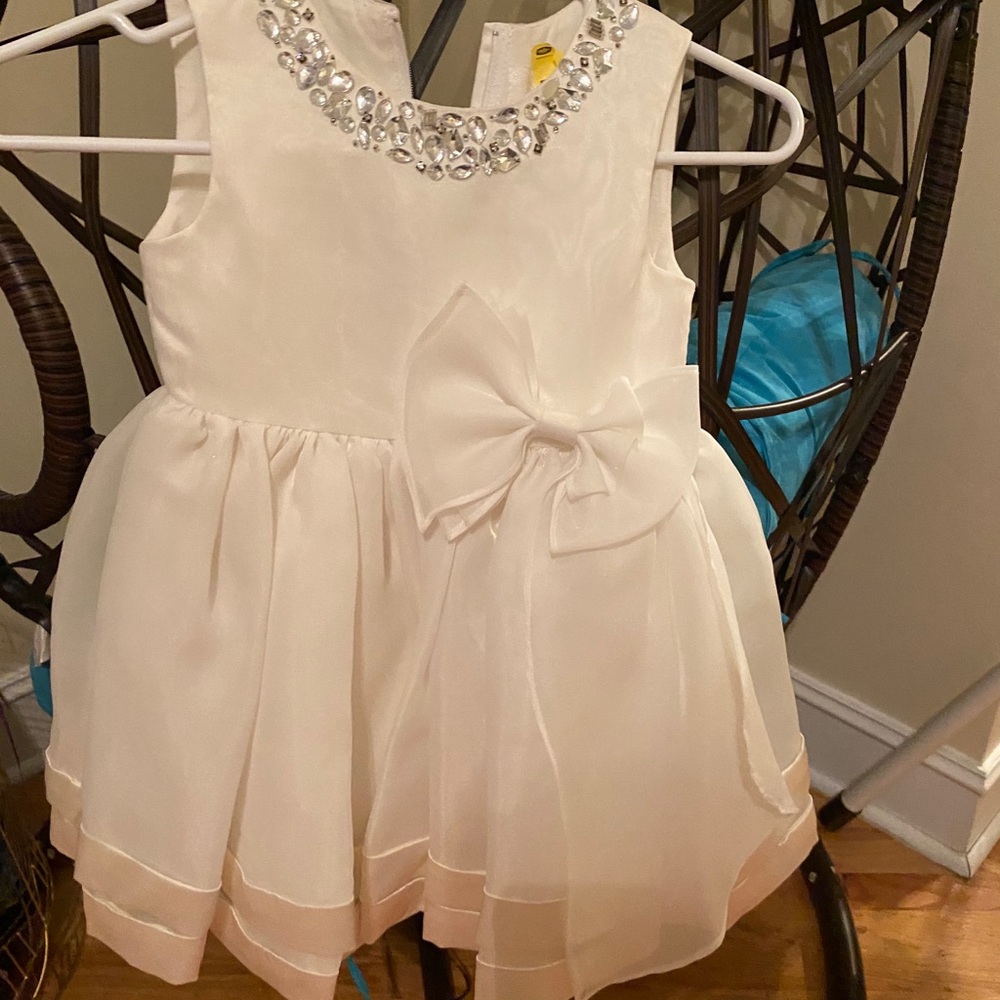 cute white formal child’s dress